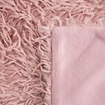 Koc futrzany 130x270 ADORE pudrowy - 3