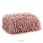 Koc futrzany 130x270 ADORE pudrowy - 5