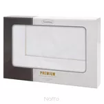 Obrus elegancki 145x260 MADELE biały zdobiony złotą lamówką - 6