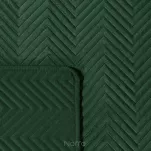 Narzuta welwetowa 170x210 SOFIA ciemna zieleń pikowana w gęstą jodełkę - 4