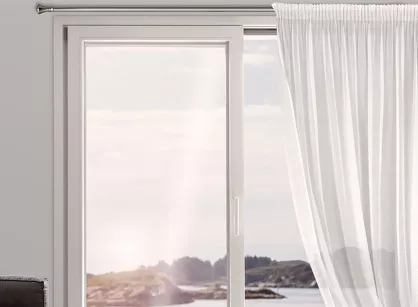 Firana na taśmie 140x270 TAMINA biała gładka jednokolorowa