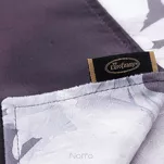 Serwetka welwetowa 30x40 VELVET 7 fioletowa z designerskim wzorem kwiatów piwonii 4 szt. - 3