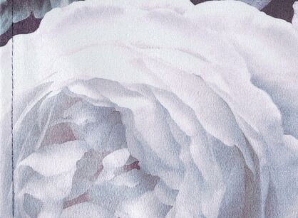 Serwetka welwetowa 30x40 VELVET 7 fioletowa z designerskim wzorem kwiatów piwonii 4 szt.