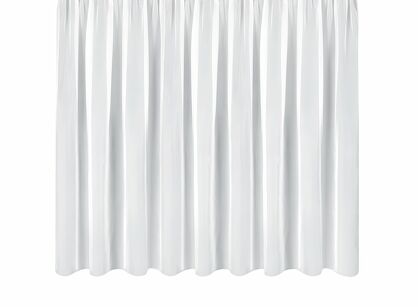 Firana na taśmie 300x160 LUCY biała z gładkiego woalu