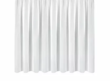 Firana gotowa na taśmie 300x160 LUCY biała z gładkiego woalu