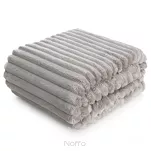 Koc 200x220 SOFT beżowy puszysty typu flano z wytłaczanym wzorem Design 91 - 4