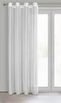 Firana na przelotkach 140x260 ANABEL biała z organzy błyszcząca wykończona szwem obciążającym - 5