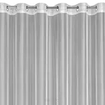 Firana na przelotkach 140x260 ANABEL biała z organzy błyszcząca wykończona szwem obciążającym - 4