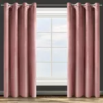 Zasłona gotowa na przelotkach 140x250 ROSA welwetowa ciemny róż Design 91 - 17