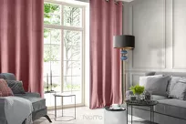 Zasłona gotowa na przelotkach 140x250 ROSA welwetowa ciemny róż Design 91 - 7