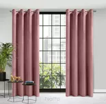 Zasłona gotowa na przelotkach 140x250 ROSA welwetowa ciemny róż Design 91 - 6