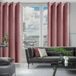 Zasłona gotowa na przelotkach 140x250 ROSA welwetowa ciemny róż Design 91 - 5
