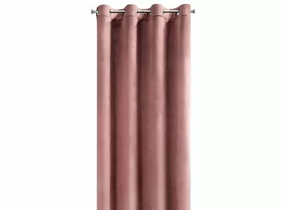 Zasłona gotowa na przelotkach 140x250 ROSA welwetowa ciemny róż Design 91