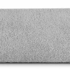 Ręcznik 50x90 EVI Pierre Cardin srebrny zdobiony bordiurą w kolorze ręcznika z logo marki 430 g/m2