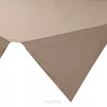 Nakładka welwetowa 85x85 MELINDA beżowa wykończona mankietem - 6