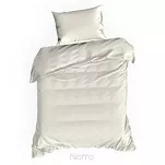 Pościel satynowa 180x200 NOVA 3 jednokolorowa gładka kremowa - 5