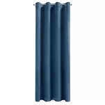 Zasłona na przelotkach 140x250 MELANIE welwetowa granatowa o aksamitnej strukturze - 3