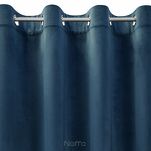 Zasłona na przelotkach 140x250 MELANIE welwetowa granatowa o aksamitnej strukturze - 4