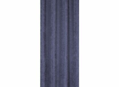 Zasłona na przelotkach 140x250 JULIE granatowa jednokolorowa o strukturze sztruksu