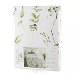 Pościel satynowa 220x200 SPRING 105 biała oliwkowa z delikatnym wzorem kwiatowym z kolekcji Classic - 7