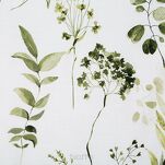 Pościel satynowa 220x200 SPRING 105 biała oliwkowa z delikatnym wzorem kwiatowym z kolekcji Classic - 3