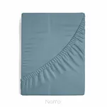 Prześcieradło z bawełny jersey z gumką niebieskie 180x200 Design 91 - 5