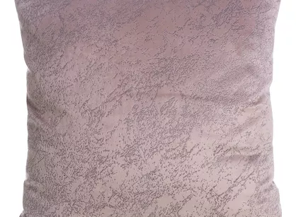 Poszewka welwetowa 40x40 RIVA różowa z nadrukiem imitującym marmur