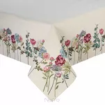 Obrus gobelinowy 140x180 1242 naturalny z wzorem kwiatów - 4