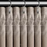 Zasłona na taśmie 140x270 ROSES Eva Minge welwetowa ciemny beż aplikacja róż 3D - 7