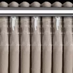 Zasłona na taśmie 140x270 ROSES Eva Minge welwetowa ciemny beż aplikacja róż 3D - 6