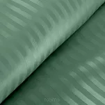 Pościel satynowa 220x200 VERA jednokolorowa gładka miętowa w prążki - 4