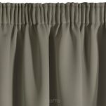 Zasłona na taśmie 135x270 LOGAN zaciemniająca cappuccino jednokolorowa z półmatowej tkaniny - 4