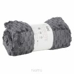 Koc 170x210 CINDY 6 stalowy puszysty w drobny wzór Design 91 - 6