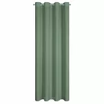 Zasłona gotowa na przelotkach 140x250 RITA jednokolorowa ciemna mięta z miękkiej tkaniny - 6