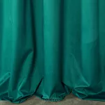 Zasłona gotowa na taśmie 135x300 ROSA welwetowa ciemny turkus Design 91 - 16