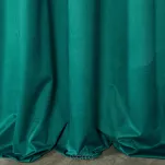 Zasłona na taśmie 135x300 ROSA welwetowa ciemny turkus Design 91 - 5