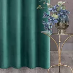 Zasłona gotowa na taśmie 135x300 ROSA welwetowa ciemny turkus Design 91 - 8