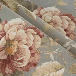 Obrus gobelinowy 140x200 CUA popielaty wzór kwiatowy z nicią metaliczną - 2