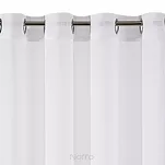 Firana na przelotkach 350x250 SAKALI biała z siateczki z błyszczącą moherową nicią - 4