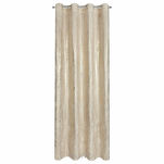 Zasłona na przelotkach 140x250 RENIA welwetowa jasny beż z szampańskim przecieranym wzorem - 7