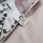 Pościel z mikrowłókna 220x200 VERANO 9 biała wrzosowa wzór kwiatowy Design 91 - 5