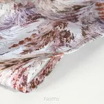 Obrus 140x180 z bieżnikiem 33x180 ANITA 4 biały z wzorem trawy pampasowej - 2