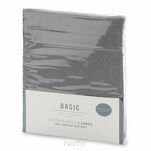 Prześcieradło z bawełny renforce z gumką 140x200 stalowe BASIC - 6