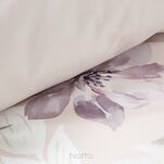 Pościel z makosatyny 160x200 PREMIUM 33 biała jasny różowy kwiatowy wzór Premium - 3