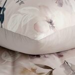 Pościel z makosatyny 160x200 PREMIUM 33 biała jasny różowy kwiatowy wzór Premium - 2