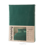 Pościel bawełniana 160x200 HARMONY zielona gładka - 7