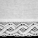 Zazdrostka w tunelu 200x40 VINCE biała zdobiona koronką - 4