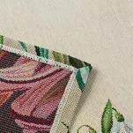 Nakładka gobelinowa 100x100 1300 naturalna zielona z nadrukiem przebiśniegów - 5