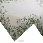 Nakładka gobelinowa 100x100 1300 naturalna zielona z nadrukiem przebiśniegów - 4