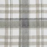 Pościel satynowa 220x200 SPRING 58 biała szara w kratkę - 2